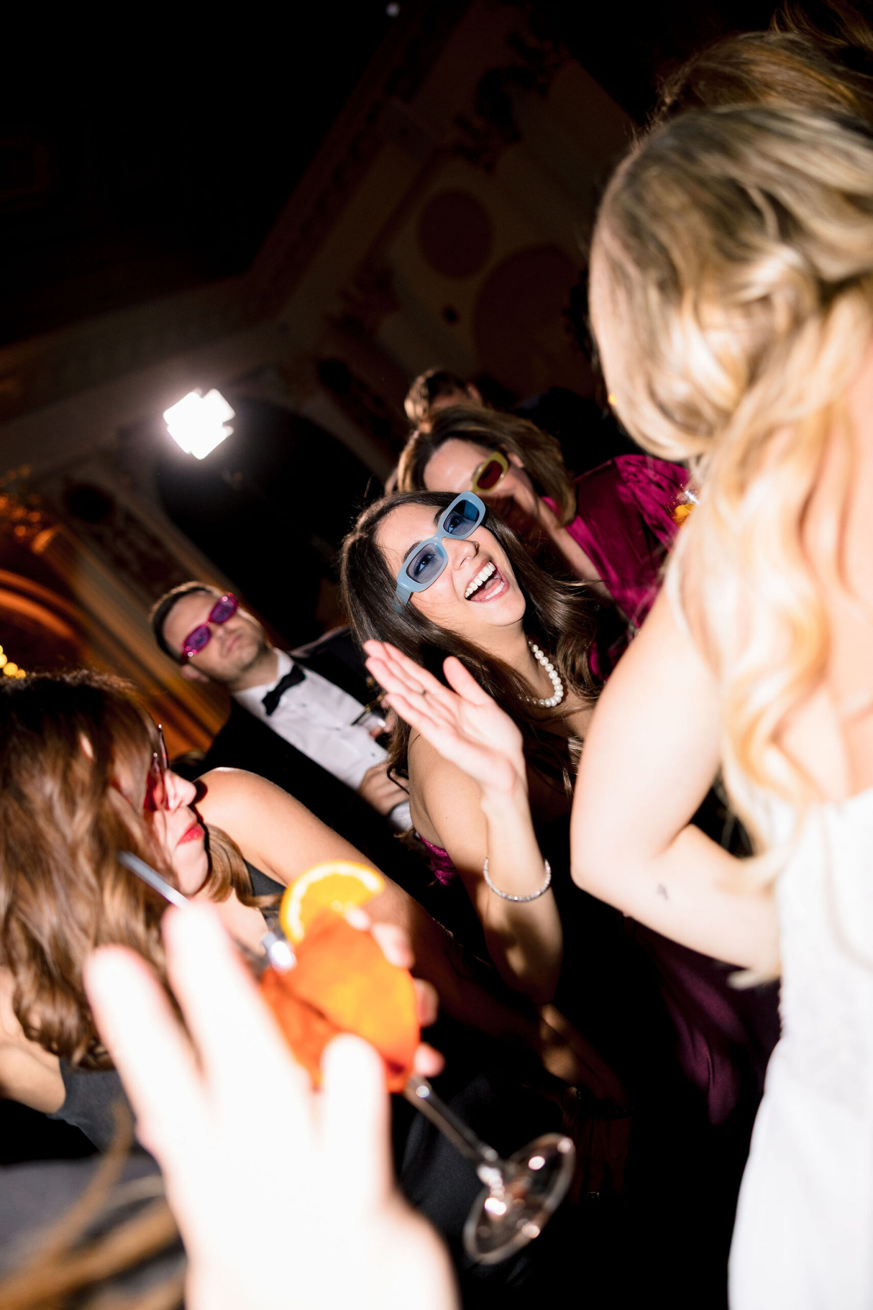 Guests dancing at the Medinah Country Club wedding reception