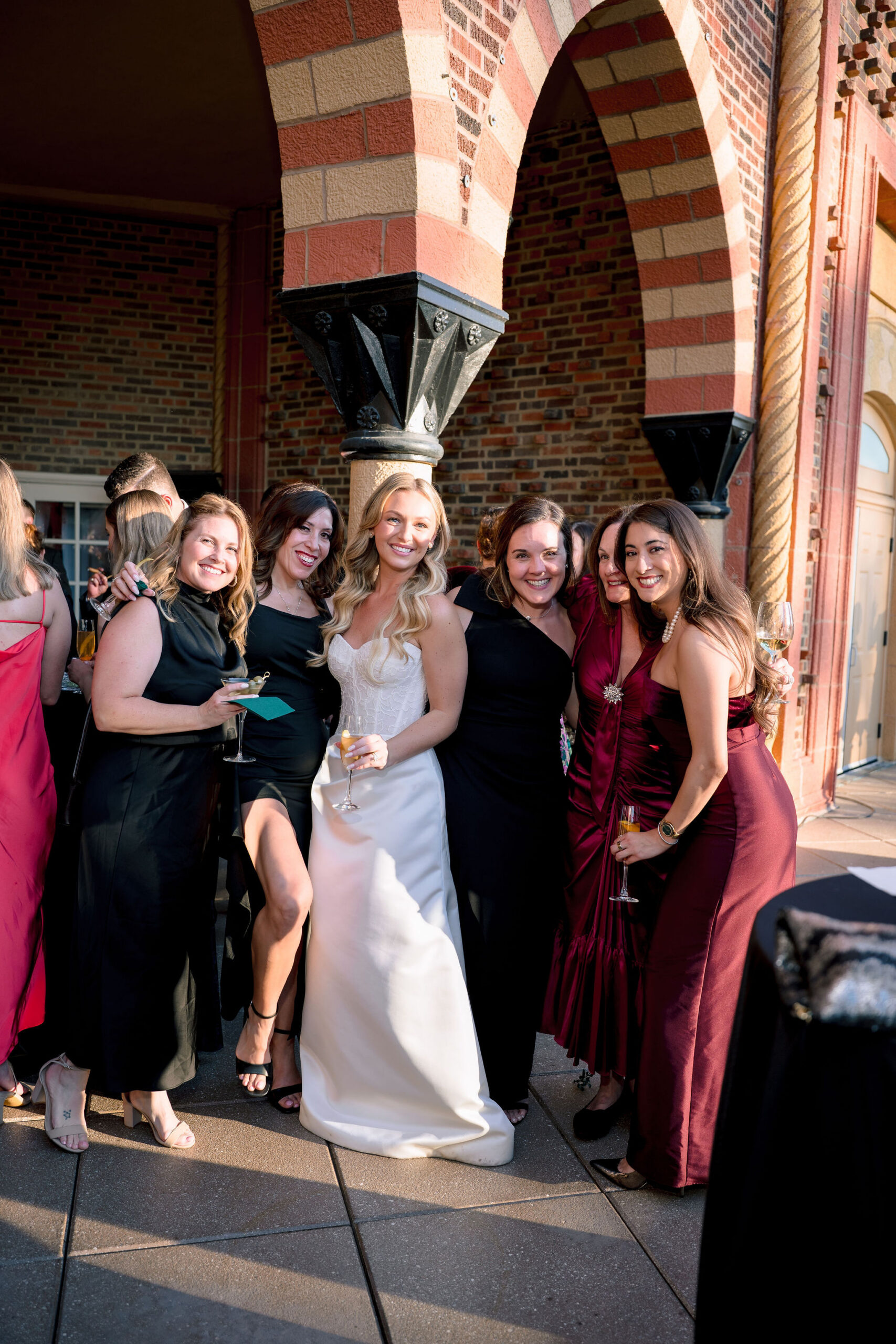 Guests at the Medinah Country Club wedding cocktail hour